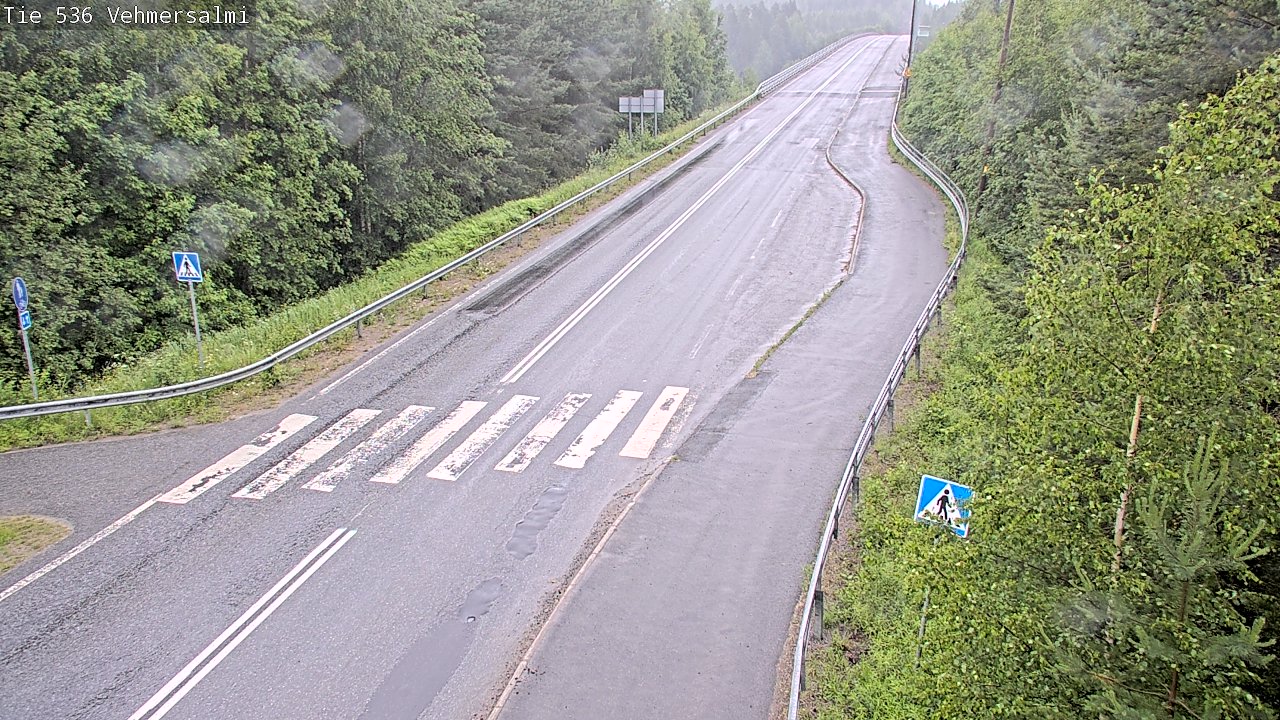 Weather Camera Image Väg 536 Kuopio, Vehmersalmi, Kuopio, Pohjois-Savo