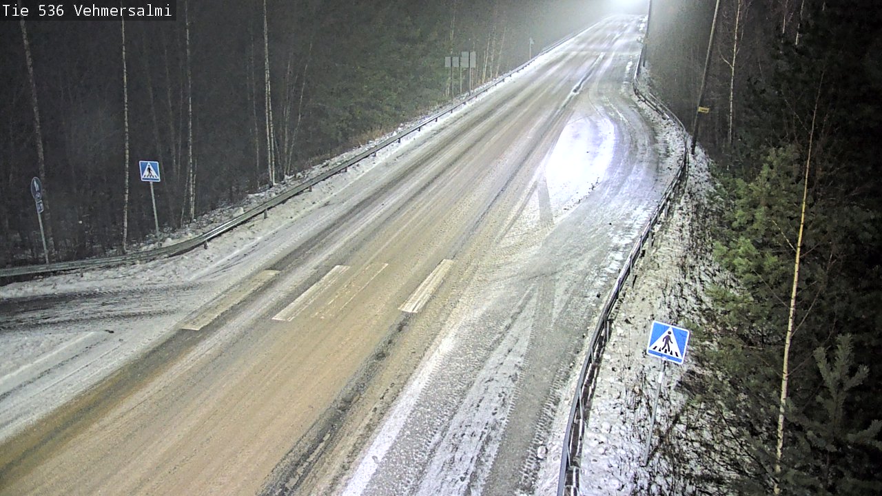 Weather Camera Image Väg 536 Kuopio, Vehmersalmi, Kuopio, Pohjois-Savo