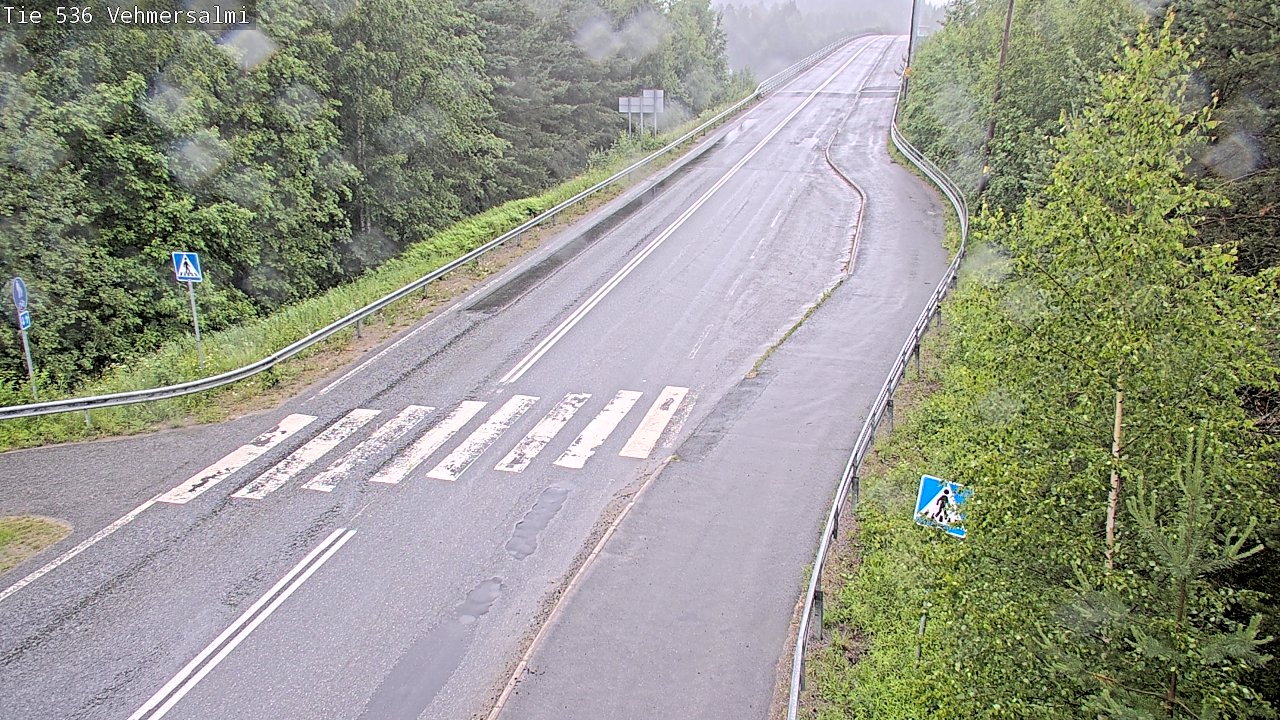 Weather Camera Image Väg 536 Kuopio, Vehmersalmi, Kuopio, Pohjois-Savo
