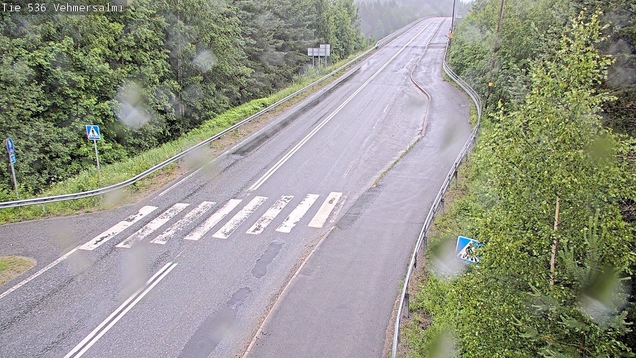 Weather Camera Image Väg 536 Kuopio, Vehmersalmi, Kuopio, Pohjois-Savo