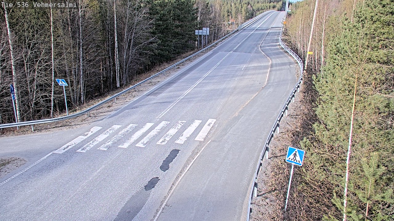 Weather Camera Image Väg 536 Kuopio, Vehmersalmi, Kuopio, Pohjois-Savo