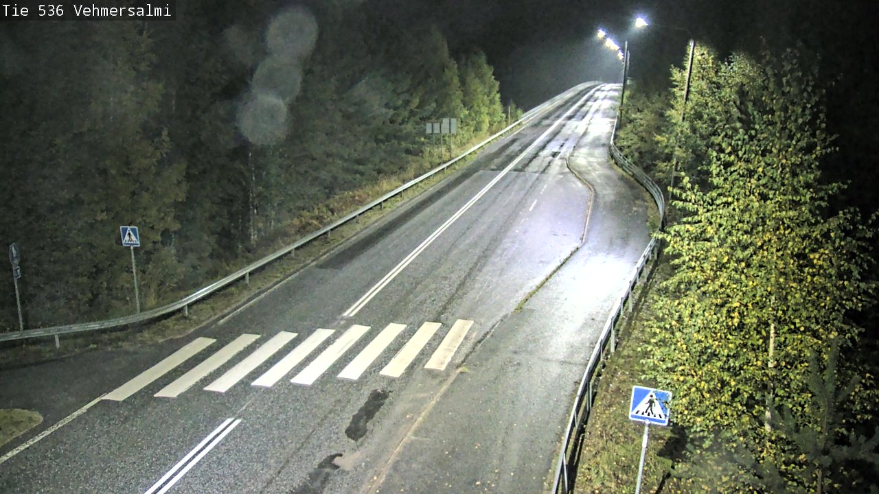 Weather Camera Image Väg 536 Kuopio, Vehmersalmi, Kuopio, Pohjois-Savo