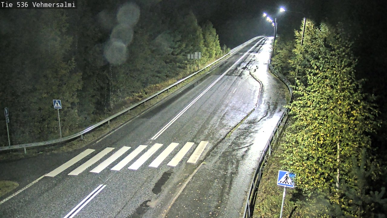 Weather Camera Image Väg 536 Kuopio, Vehmersalmi, Kuopio, Pohjois-Savo