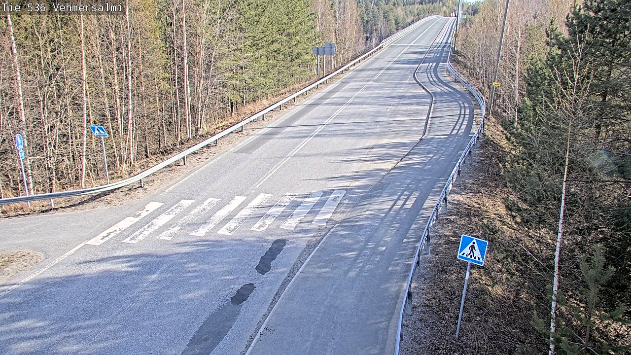 Weather Camera Image Väg 536 Kuopio, Vehmersalmi, Kuopio, Pohjois-Savo