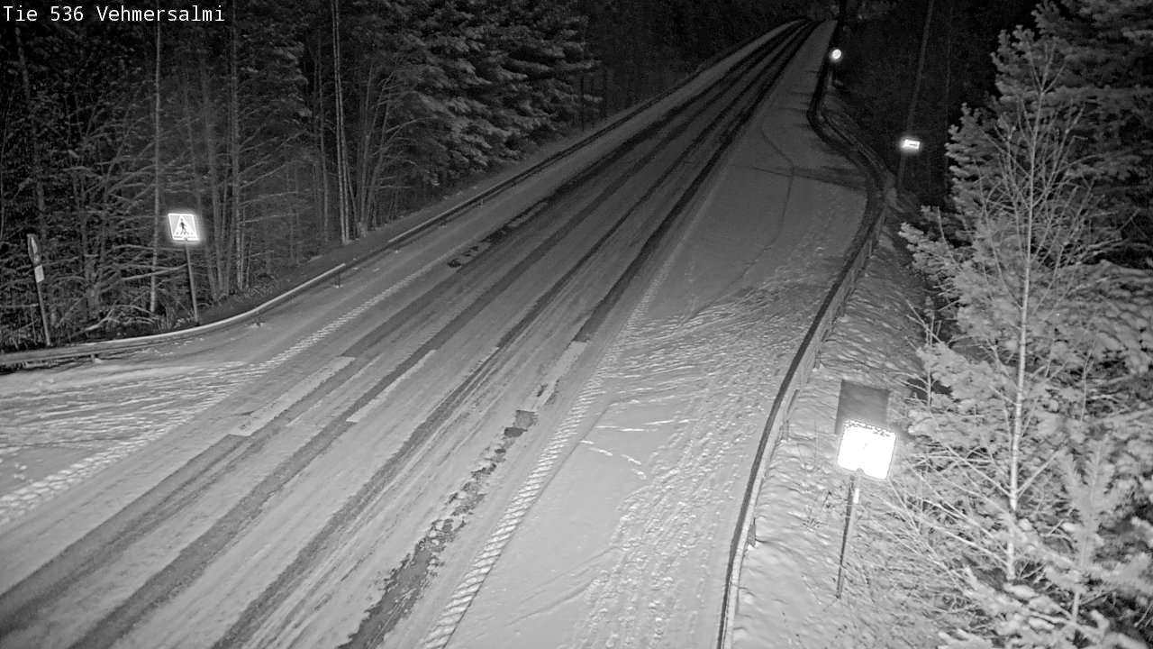 Weather Camera Image Väg 536 Kuopio, Vehmersalmi, Kuopio, Pohjois-Savo