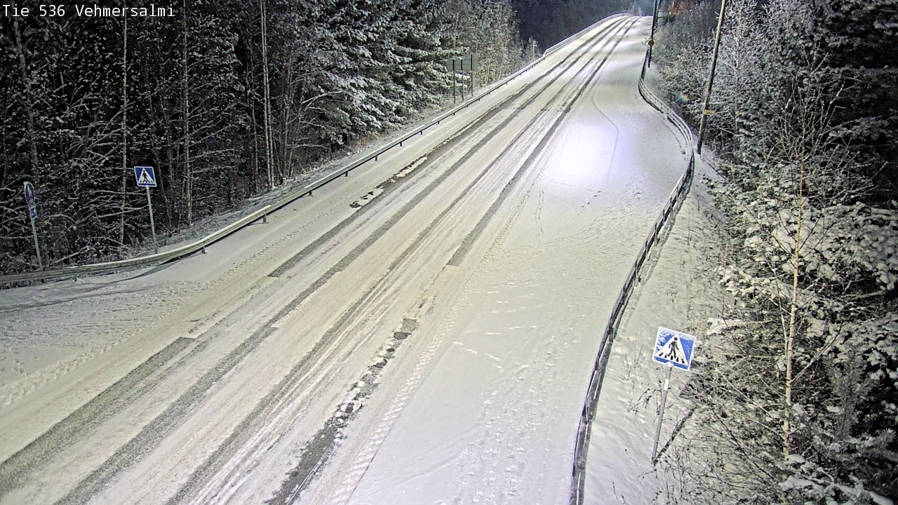 Weather Camera Image Väg 536 Kuopio, Vehmersalmi, Kuopio, Pohjois-Savo