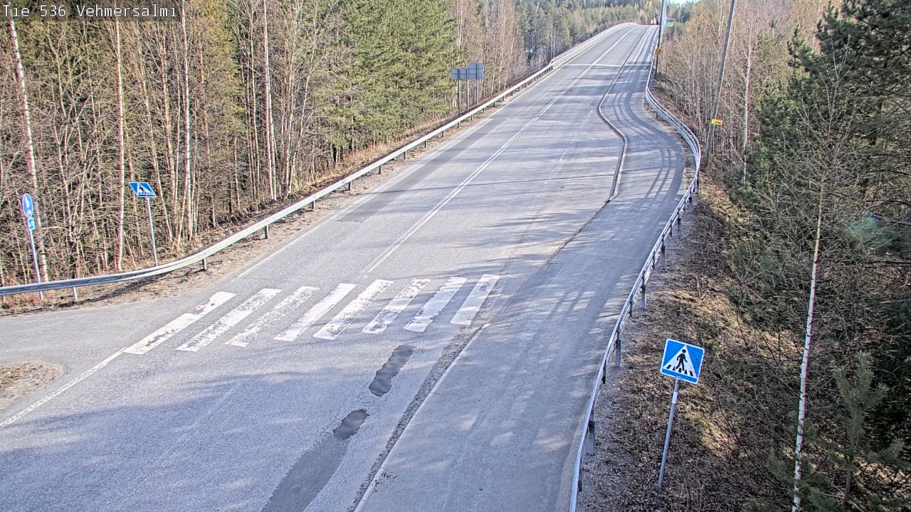 Weather Camera Image Väg 536 Kuopio, Vehmersalmi, Kuopio, Pohjois-Savo