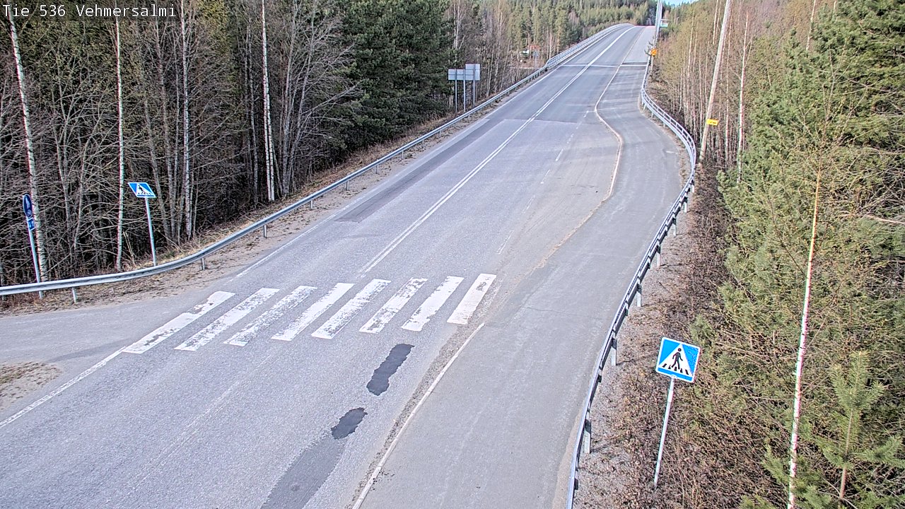 Weather Camera Image Väg 536 Kuopio, Vehmersalmi, Kuopio, Pohjois-Savo
