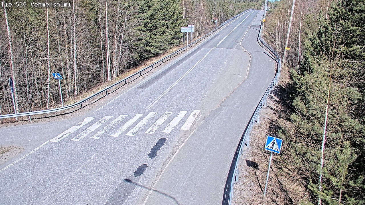 Weather Camera Image Väg 536 Kuopio, Vehmersalmi, Kuopio, Pohjois-Savo