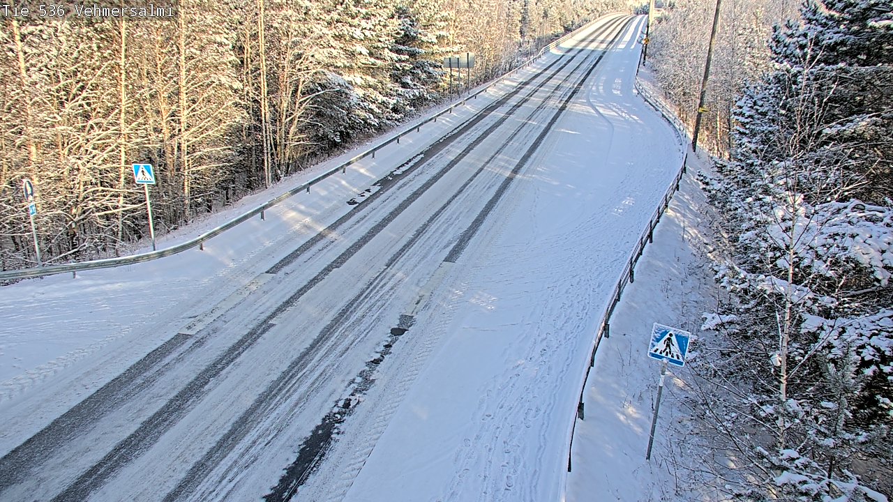 Weather Camera Image Väg 536 Kuopio, Vehmersalmi, Kuopio, Pohjois-Savo