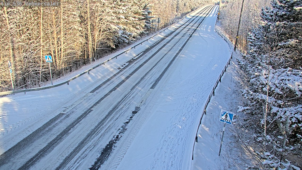 Weather Camera Image Väg 536 Kuopio, Vehmersalmi, Kuopio, Pohjois-Savo
