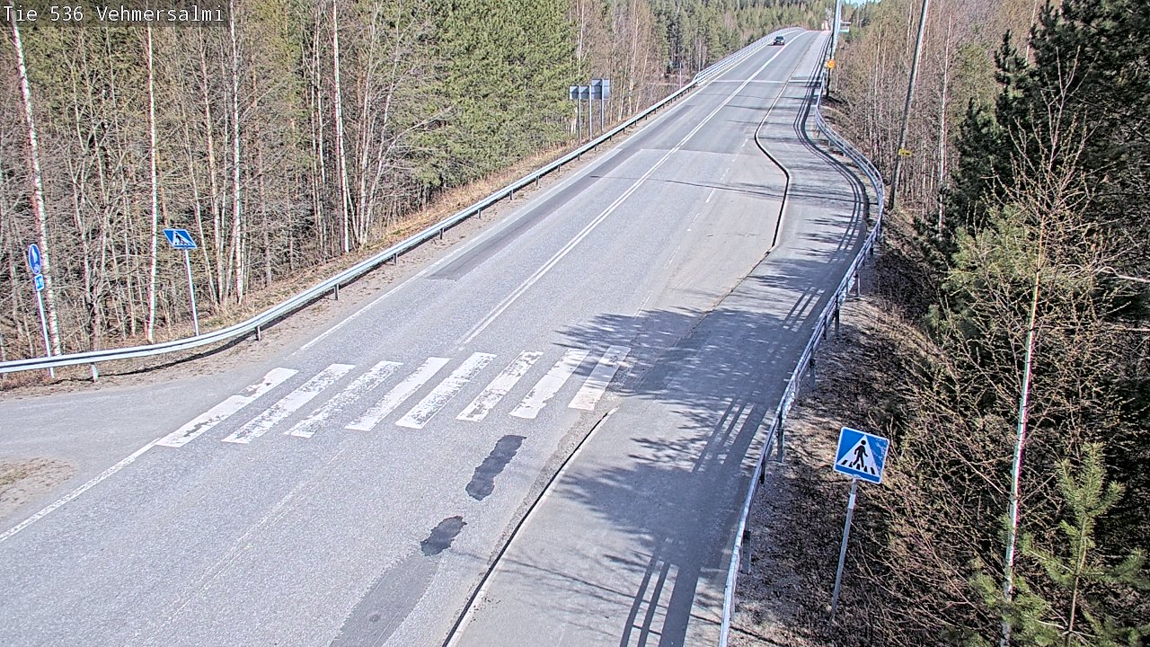 Weather Camera Image Väg 536 Kuopio, Vehmersalmi, Kuopio, Pohjois-Savo
