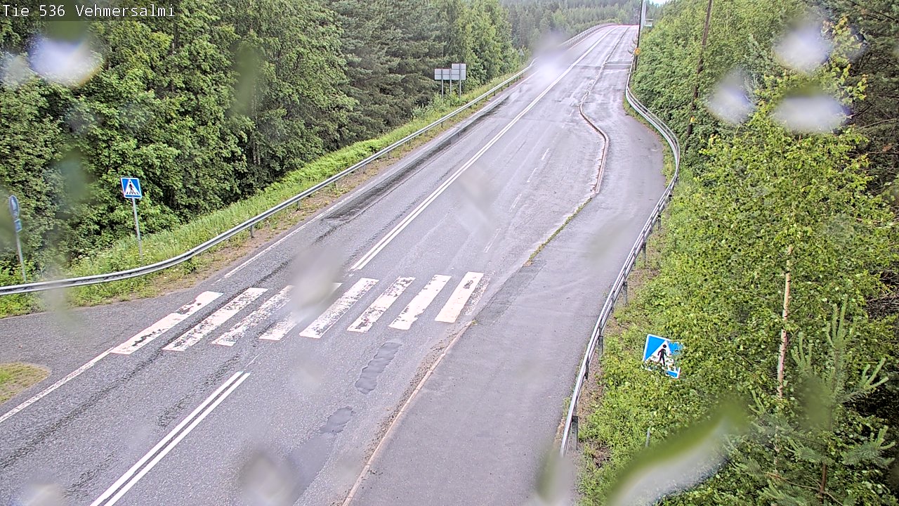 Weather Camera Image Väg 536 Kuopio, Vehmersalmi, Kuopio, Pohjois-Savo