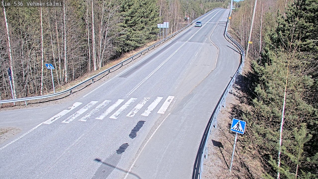 Weather Camera Image Väg 536 Kuopio, Vehmersalmi, Kuopio, Pohjois-Savo