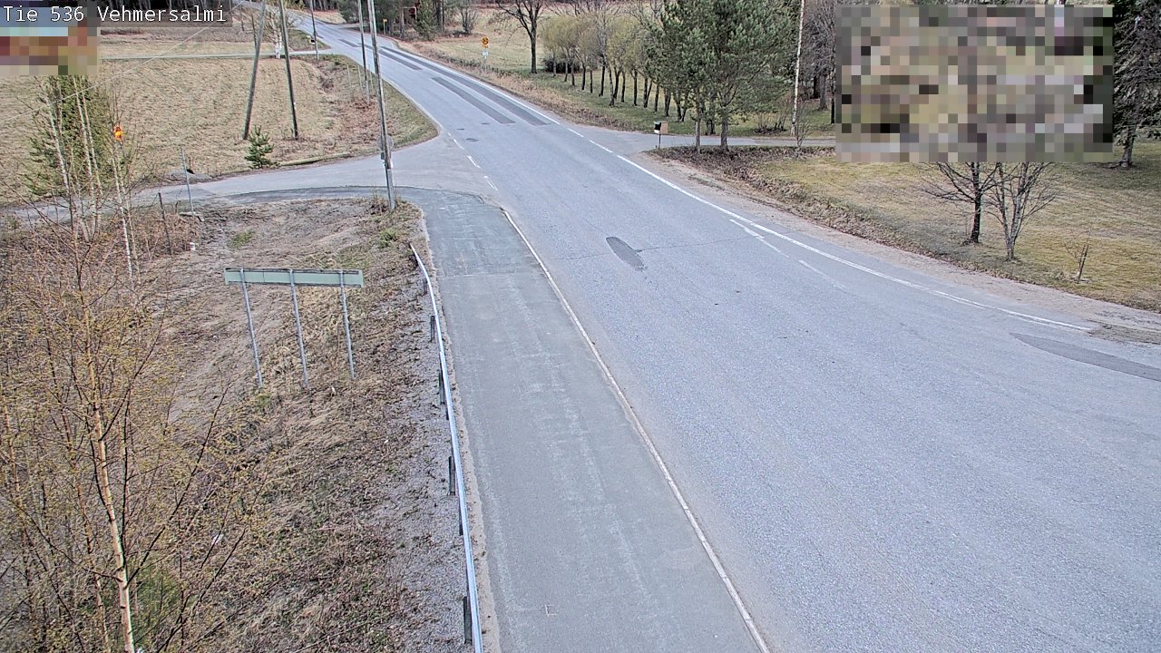 Weather Camera Image Väg 536 Kuopio, Vehmersalmi, Kuopio, Pohjois-Savo