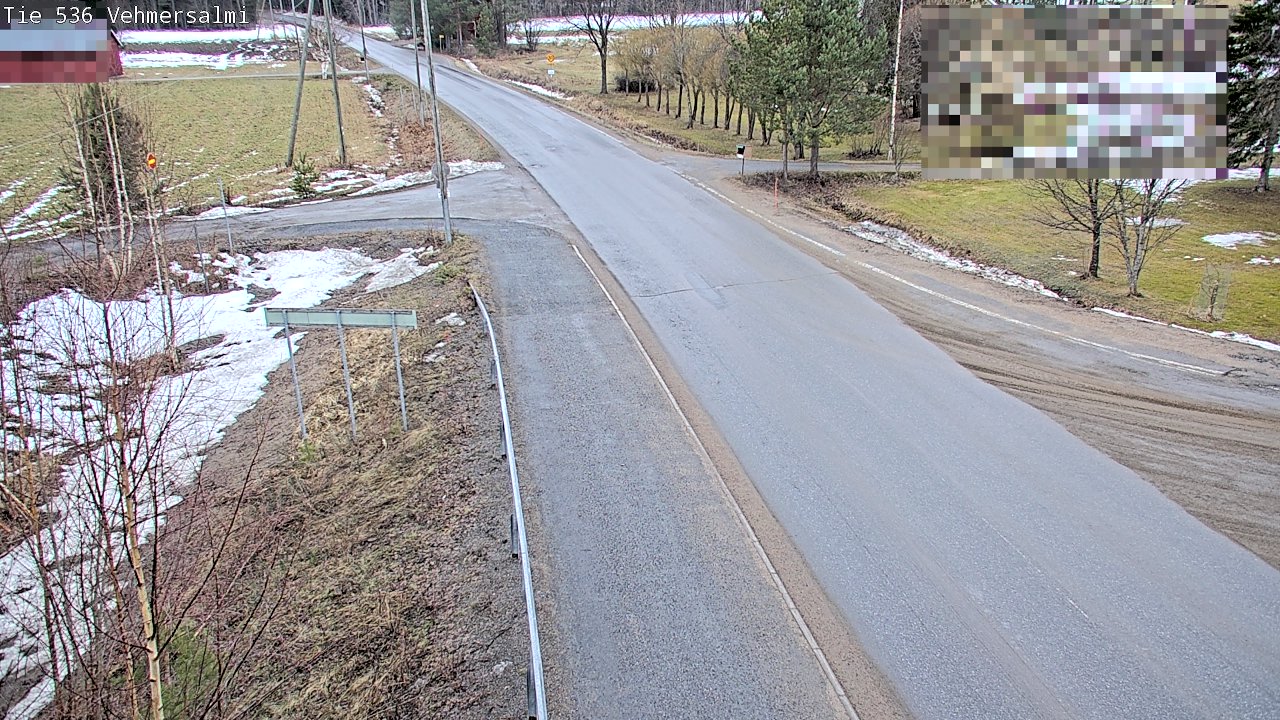 Weather Camera Image Väg 536 Kuopio, Vehmersalmi, Kuopio, Pohjois-Savo