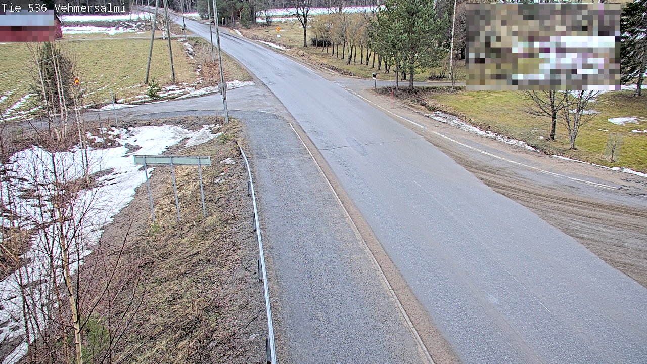 Weather Camera Image Väg 536 Kuopio, Vehmersalmi, Kuopio, Pohjois-Savo