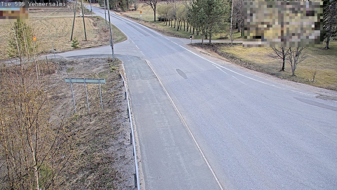 Weather Camera Image Väg 536 Kuopio, Vehmersalmi, Kuopio, Pohjois-Savo