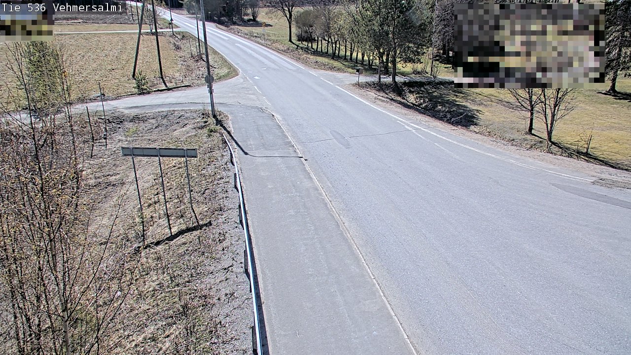 Weather Camera Image Väg 536 Kuopio, Vehmersalmi, Kuopio, Pohjois-Savo