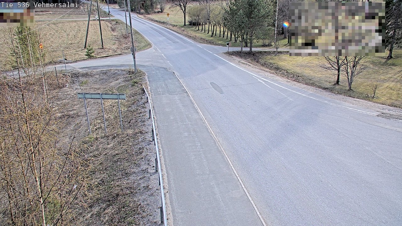 Weather Camera Image Väg 536 Kuopio, Vehmersalmi, Kuopio, Pohjois-Savo