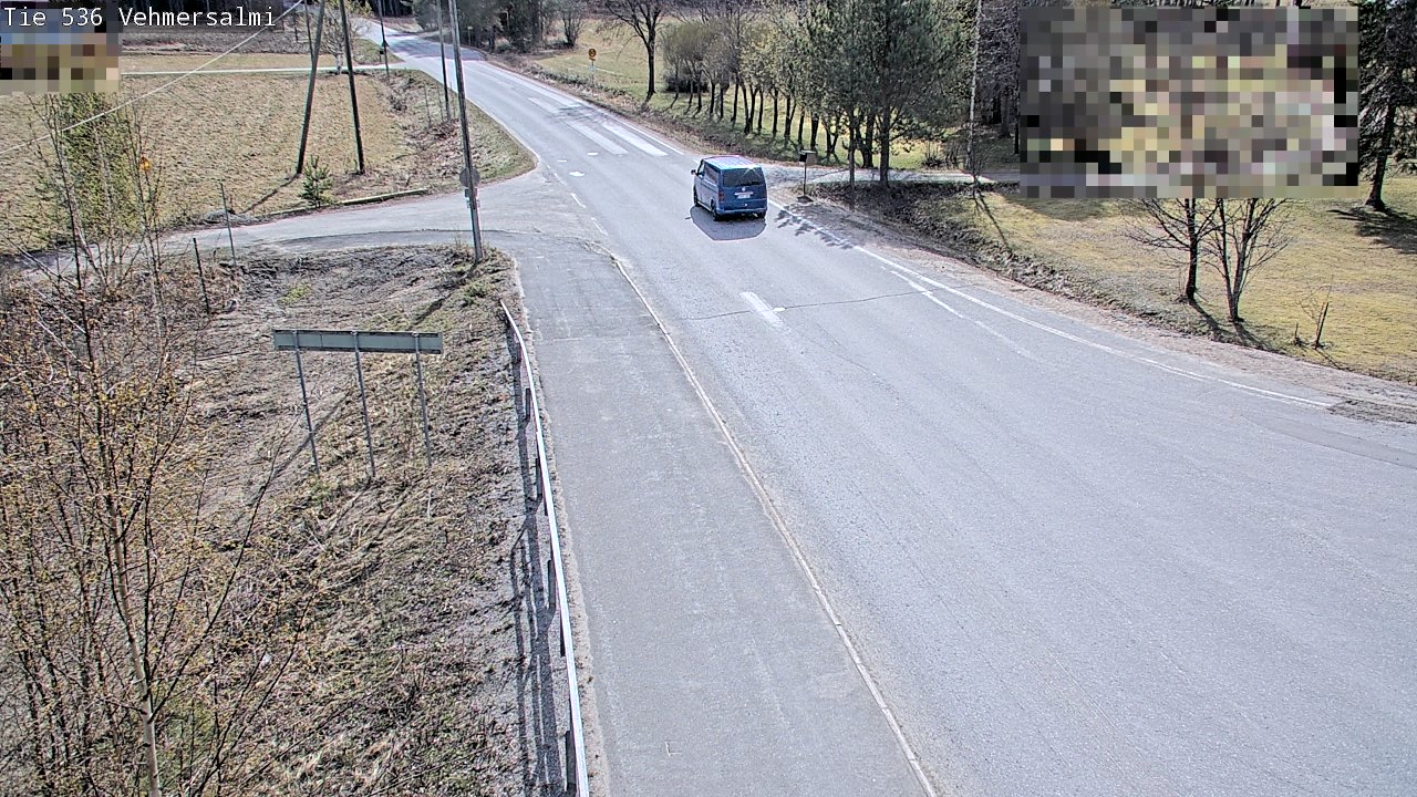 Weather Camera Image Väg 536 Kuopio, Vehmersalmi, Kuopio, Pohjois-Savo