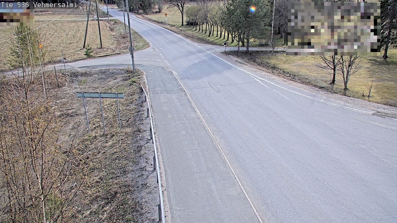 Weather Camera Image Väg 536 Kuopio, Vehmersalmi, Kuopio, Pohjois-Savo
