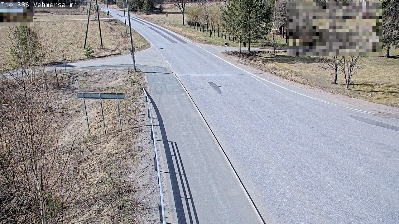 Weather Camera Image Väg 536 Kuopio, Vehmersalmi, Kuopio, Pohjois-Savo