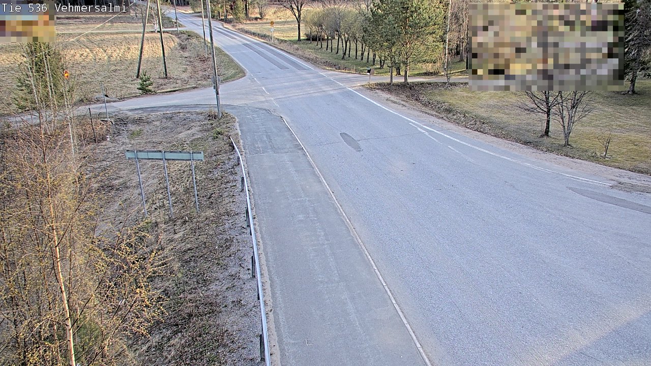 Weather Camera Image Väg 536 Kuopio, Vehmersalmi, Kuopio, Pohjois-Savo