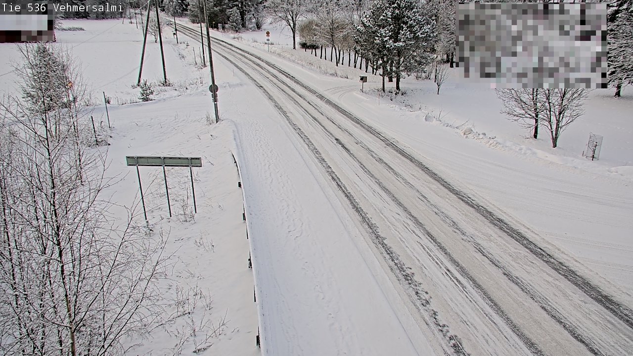 Weather Camera Image Väg 536 Kuopio, Vehmersalmi, Kuopio, Pohjois-Savo