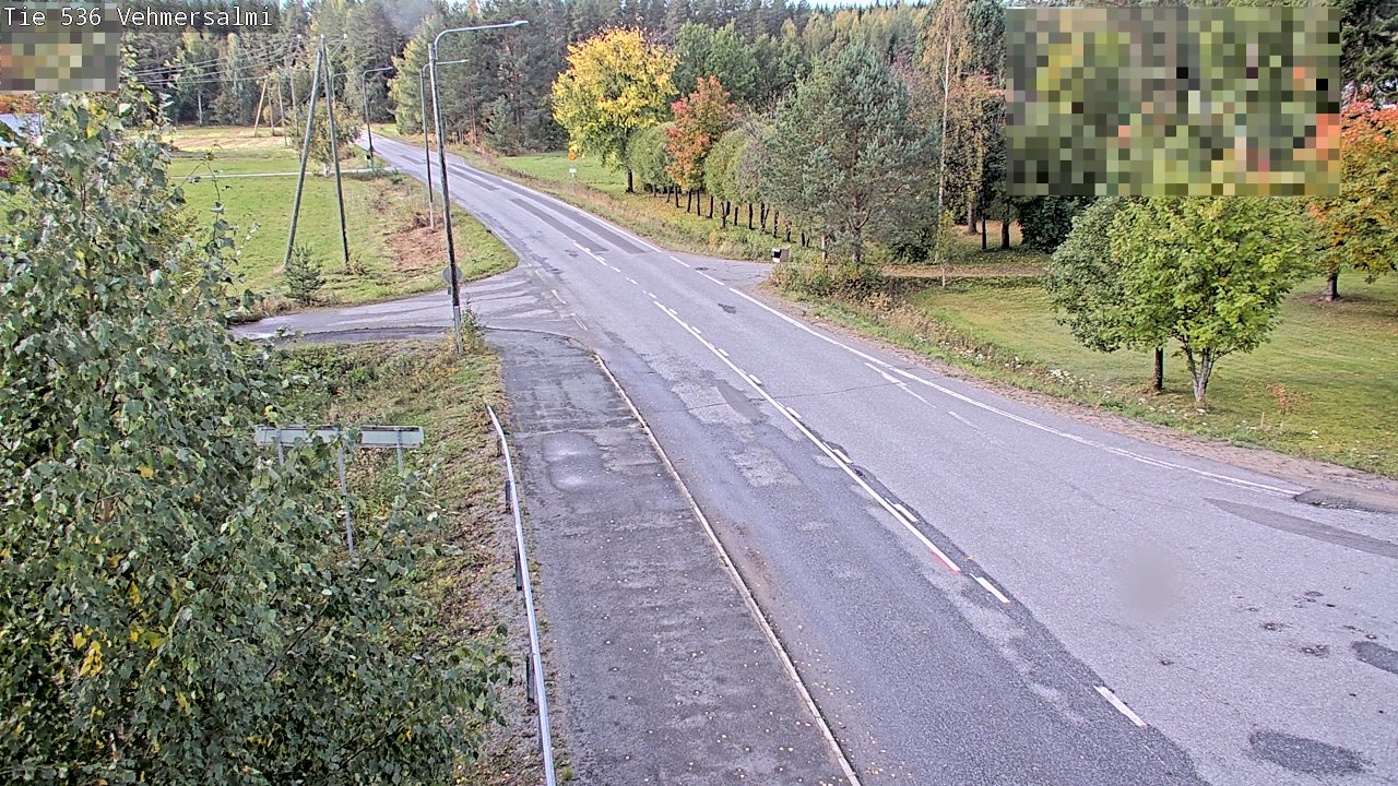 Weather Camera Image Väg 536 Kuopio, Vehmersalmi, Kuopio, Pohjois-Savo