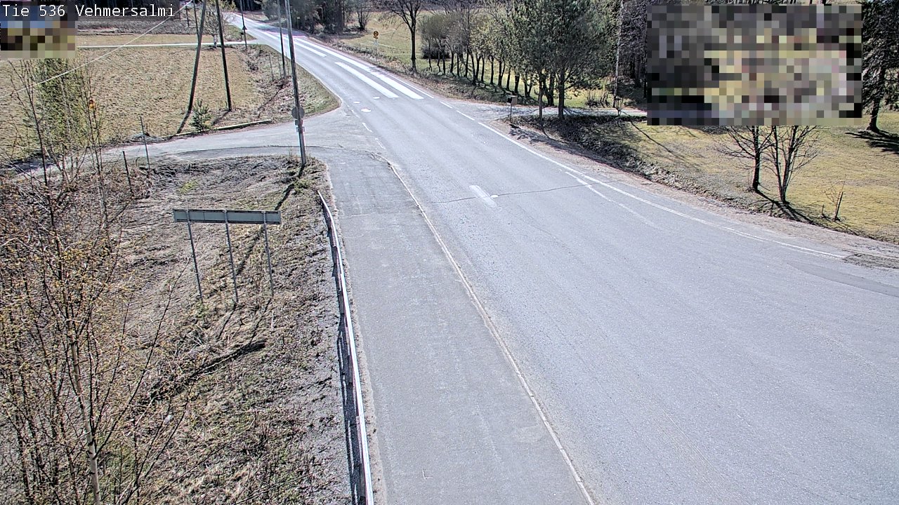 Weather Camera Image Väg 536 Kuopio, Vehmersalmi, Kuopio, Pohjois-Savo