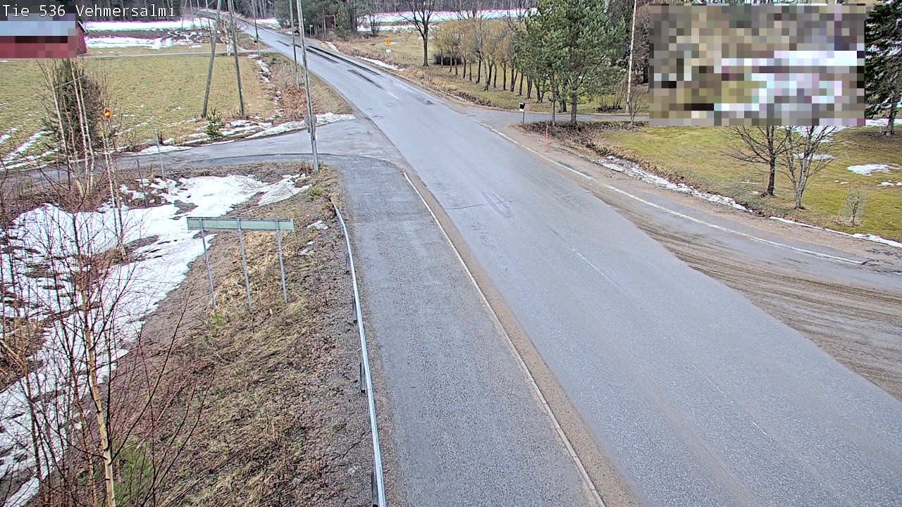 Weather Camera Image Väg 536 Kuopio, Vehmersalmi, Kuopio, Pohjois-Savo