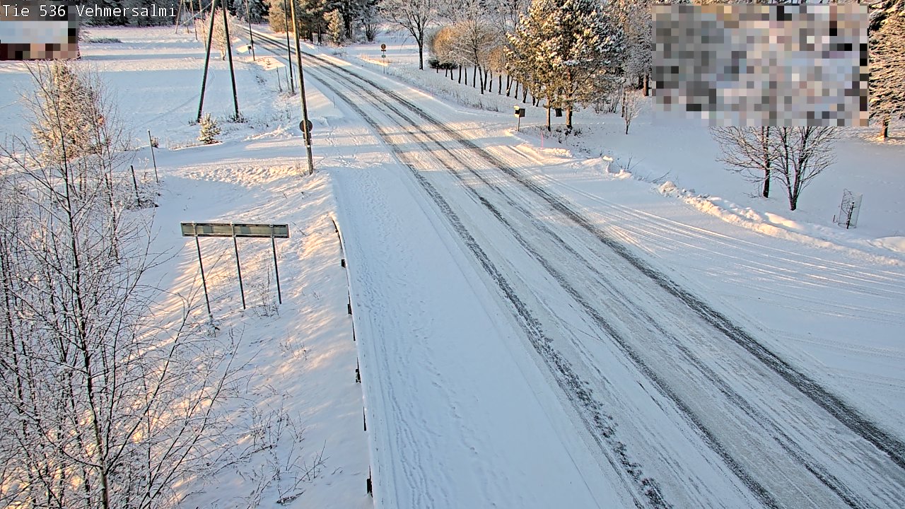 Weather Camera Image Väg 536 Kuopio, Vehmersalmi, Kuopio, Pohjois-Savo