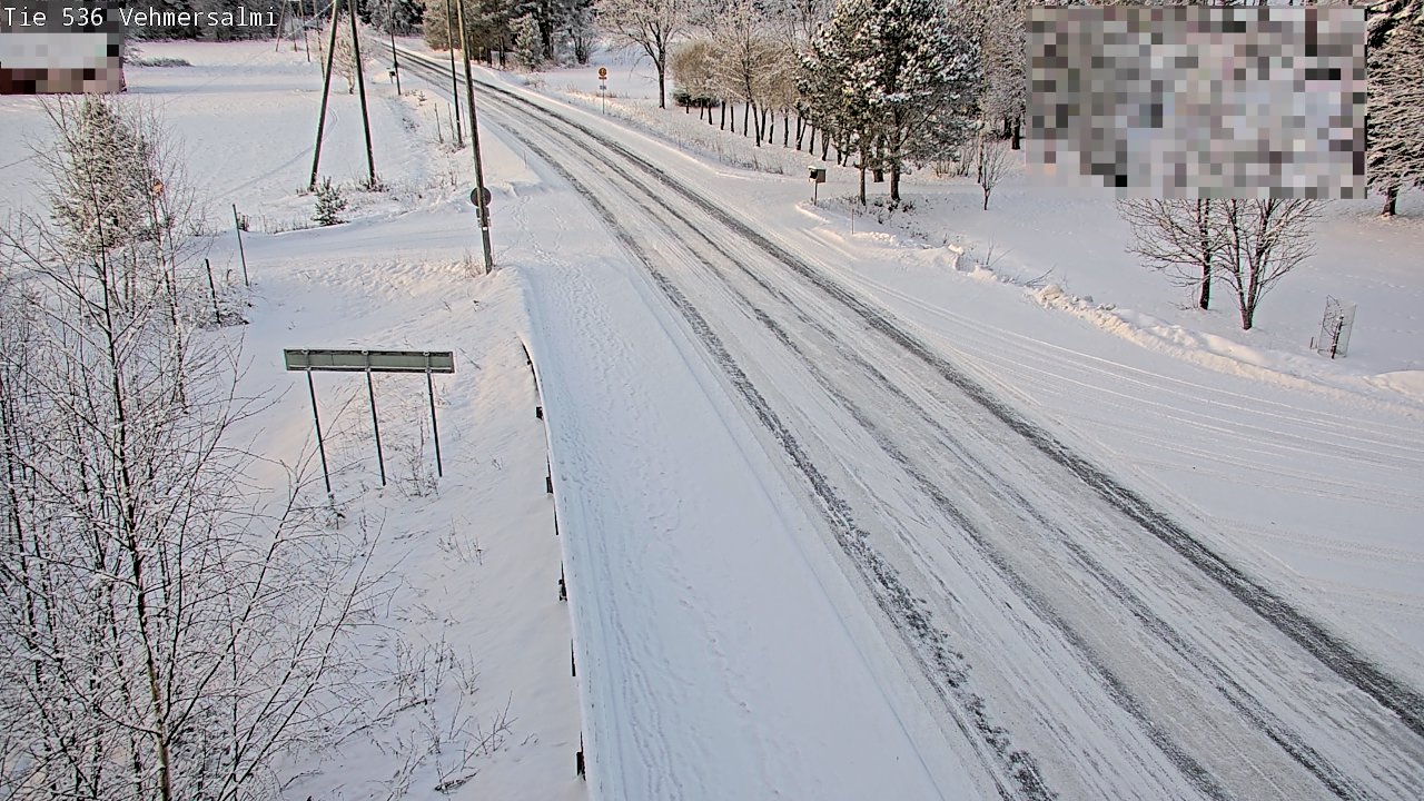 Weather Camera Image Väg 536 Kuopio, Vehmersalmi, Kuopio, Pohjois-Savo