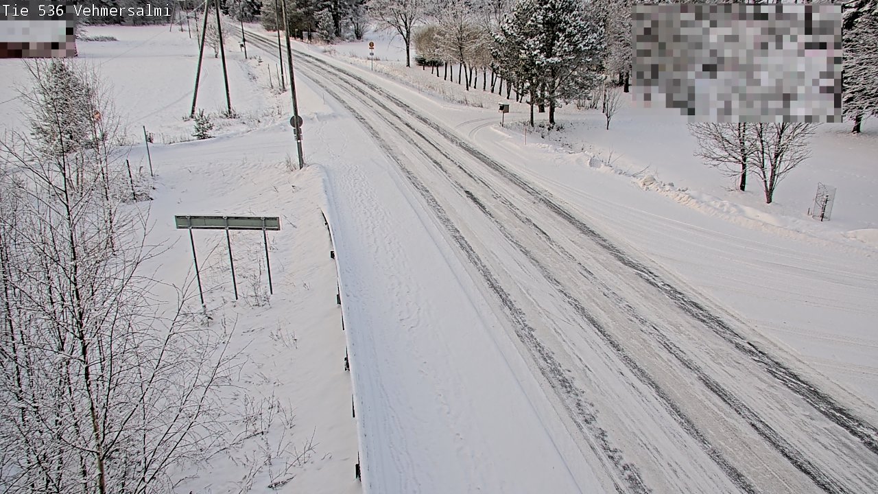 Weather Camera Image Väg 536 Kuopio, Vehmersalmi, Kuopio, Pohjois-Savo