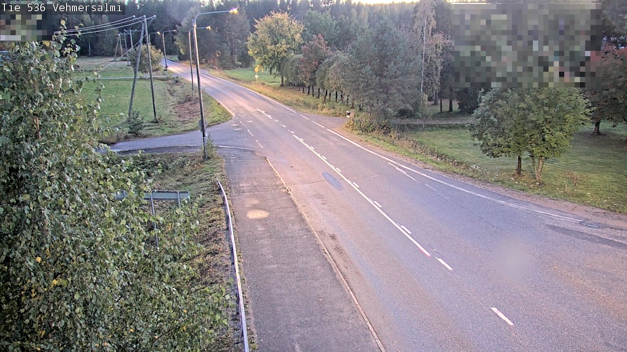 Weather Camera Image Väg 536 Kuopio, Vehmersalmi, Kuopio, Pohjois-Savo