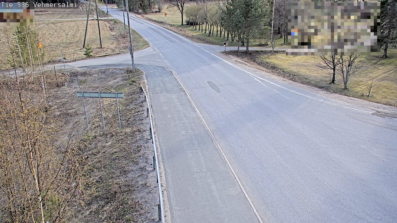 Weather Camera Image Väg 536 Kuopio, Vehmersalmi, Kuopio, Pohjois-Savo