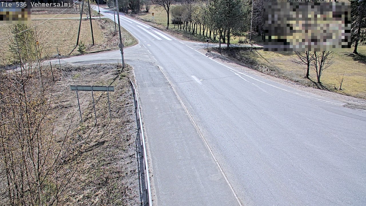 Weather Camera Image Väg 536 Kuopio, Vehmersalmi, Kuopio, Pohjois-Savo