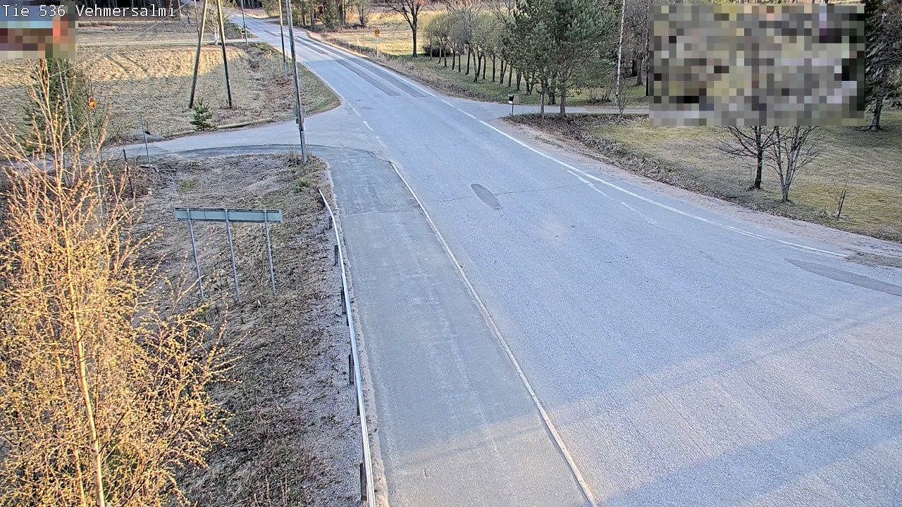 Weather Camera Image Väg 536 Kuopio, Vehmersalmi, Kuopio, Pohjois-Savo
