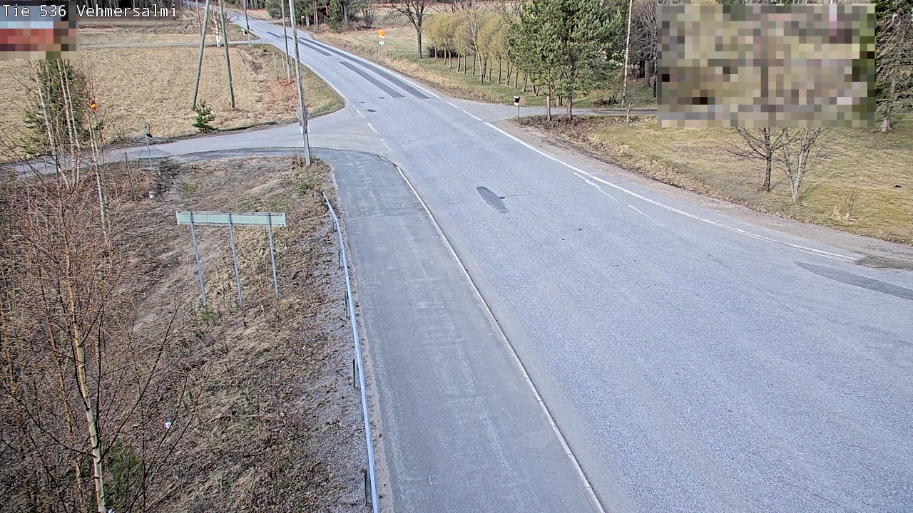 Weather Camera Image Väg 536 Kuopio, Vehmersalmi, Kuopio, Pohjois-Savo