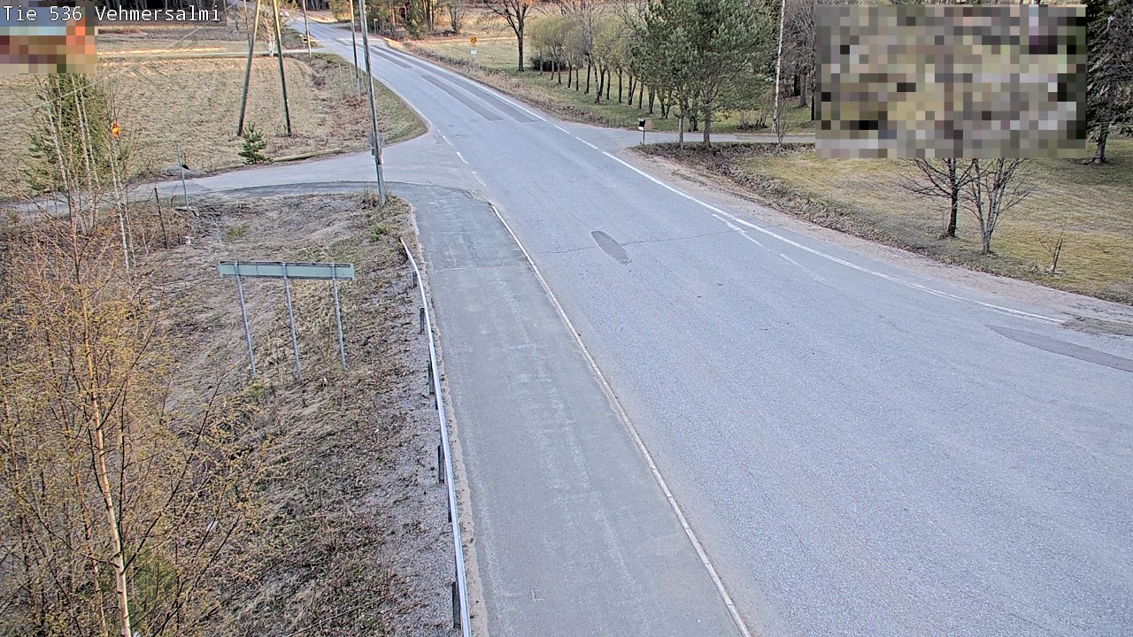 Weather Camera Image Väg 536 Kuopio, Vehmersalmi, Kuopio, Pohjois-Savo