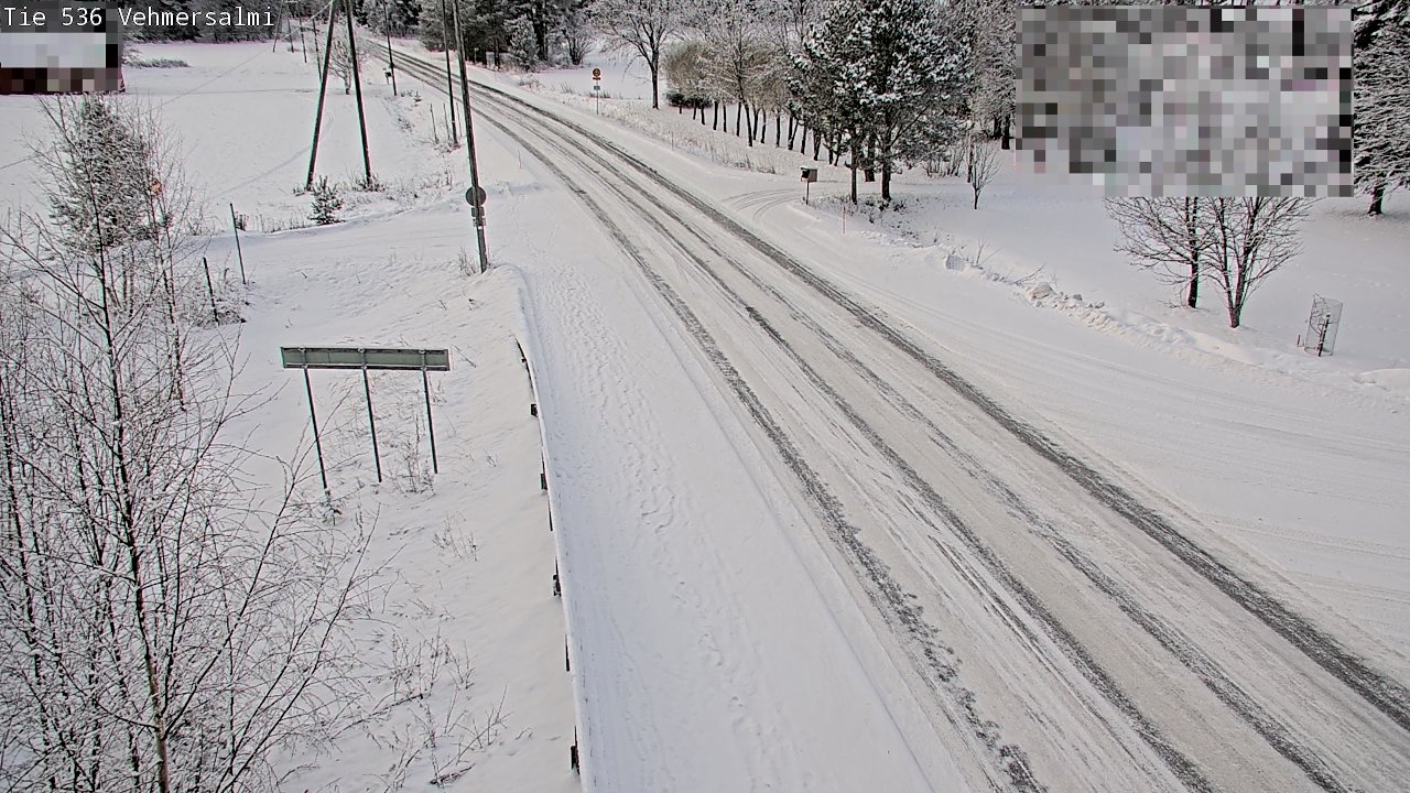 Weather Camera Image Väg 536 Kuopio, Vehmersalmi, Kuopio, Pohjois-Savo