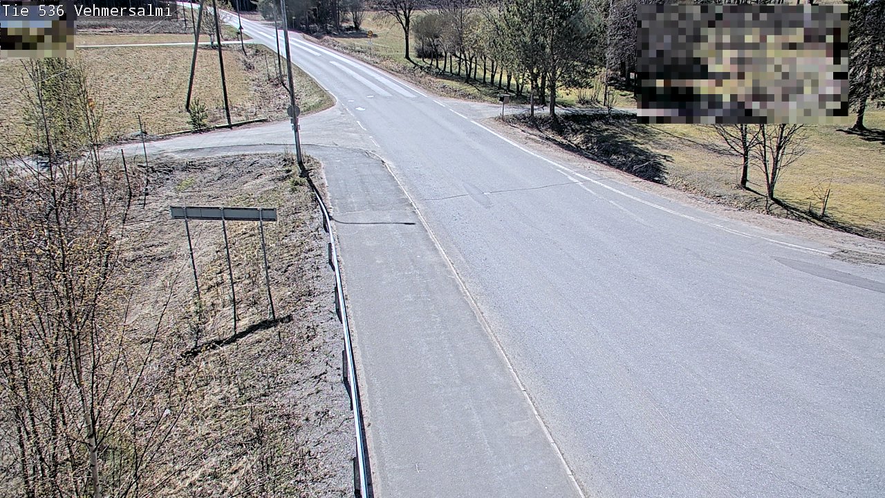 Weather Camera Image Väg 536 Kuopio, Vehmersalmi, Kuopio, Pohjois-Savo