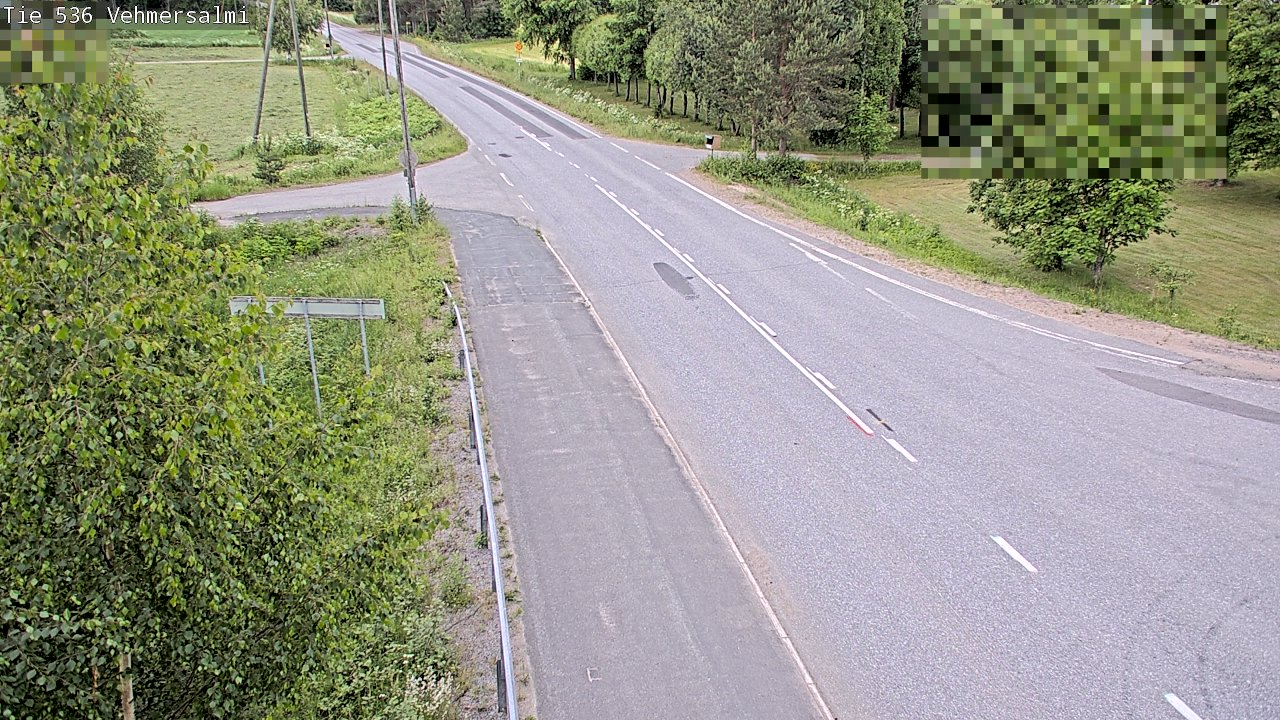Weather Camera Image Road 536 Kuopio, Vehmersalmi, Kuopio, Pohjois-Savo