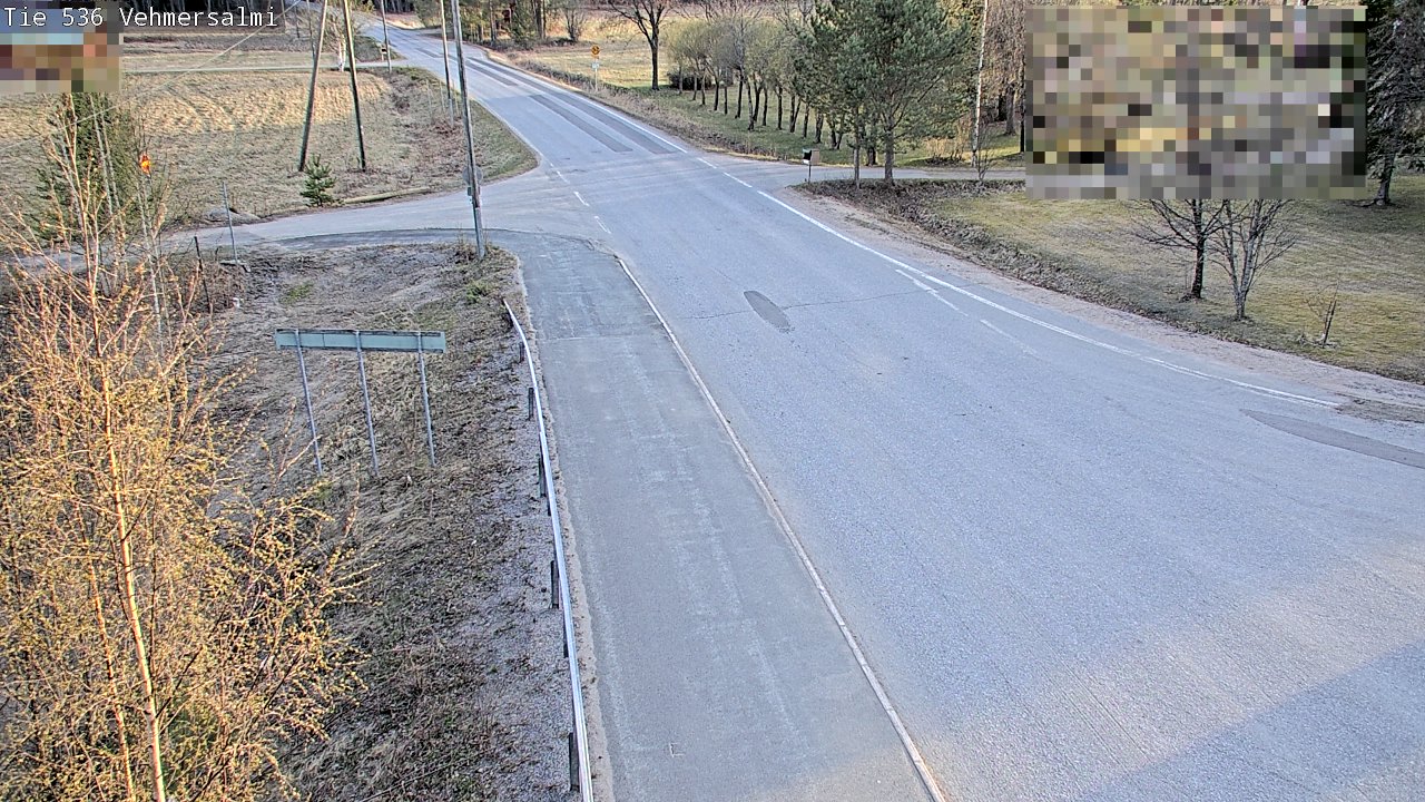 Weather Camera Image Väg 536 Kuopio, Vehmersalmi, Kuopio, Pohjois-Savo