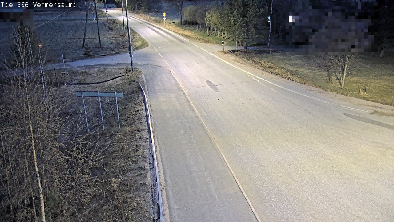 Weather Camera Image Väg 536 Kuopio, Vehmersalmi, Kuopio, Pohjois-Savo