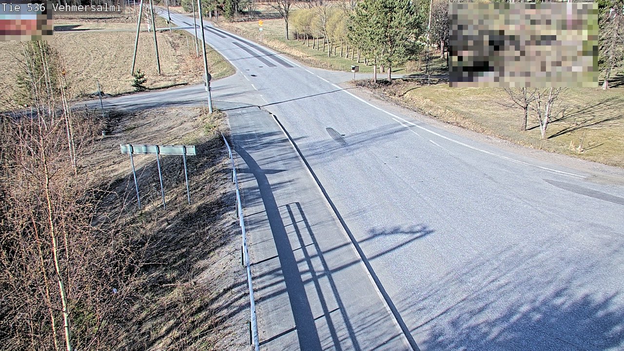 Weather Camera Image Väg 536 Kuopio, Vehmersalmi, Kuopio, Pohjois-Savo