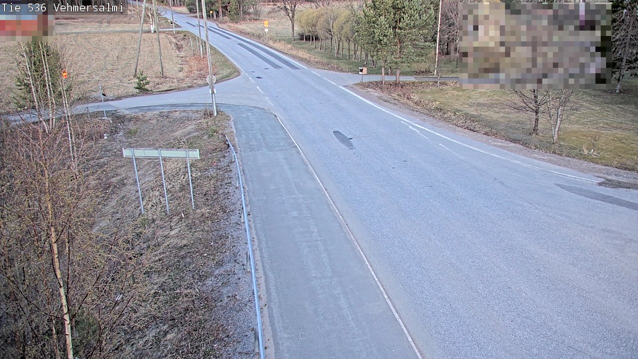 Weather Camera Image Väg 536 Kuopio, Vehmersalmi, Kuopio, Pohjois-Savo