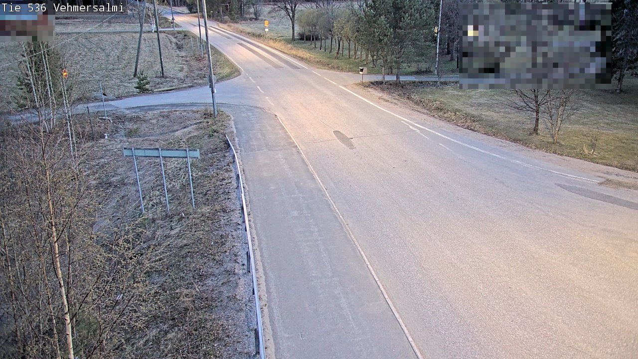 Weather Camera Image Väg 536 Kuopio, Vehmersalmi, Kuopio, Pohjois-Savo