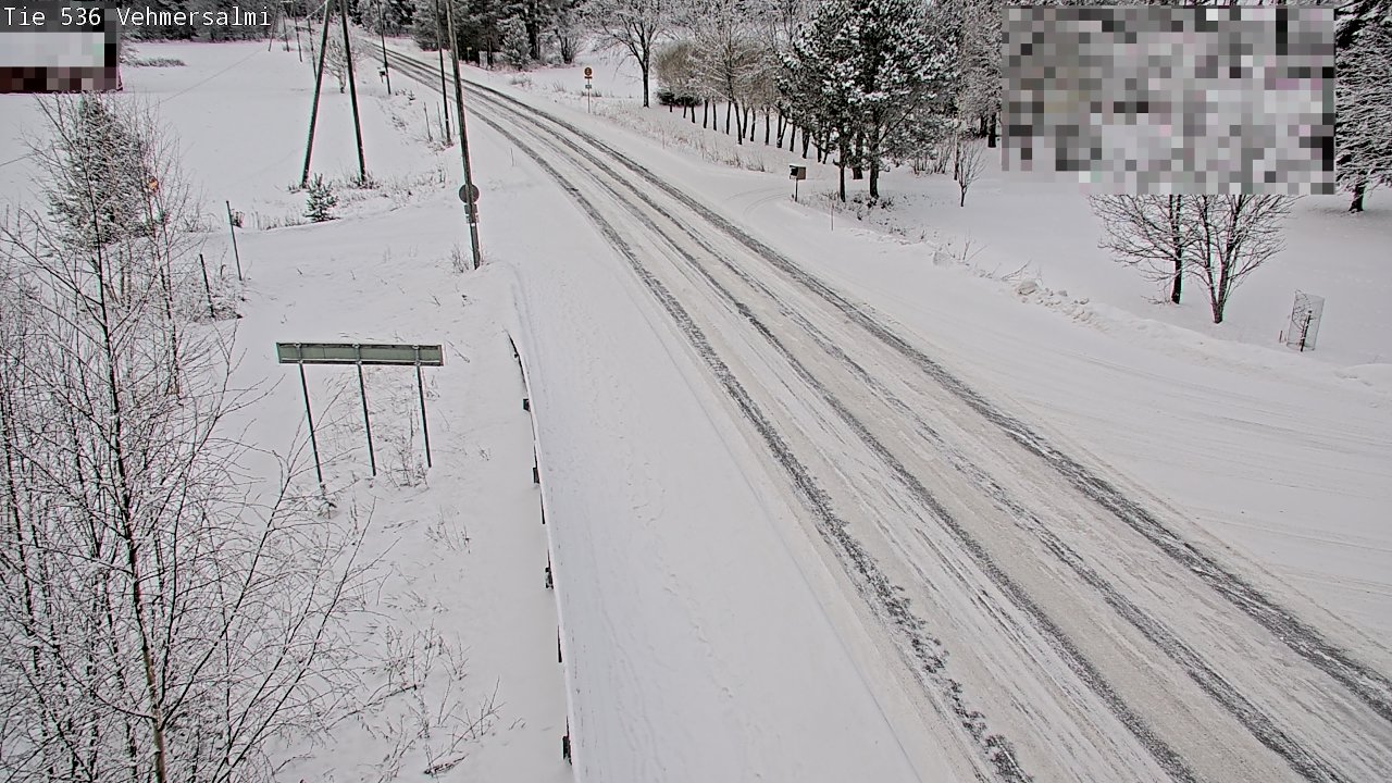 Weather Camera Image Väg 536 Kuopio, Vehmersalmi, Kuopio, Pohjois-Savo